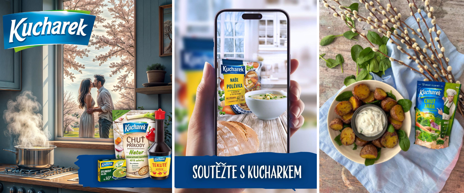 Kucharek na Facebooku a Instagramu